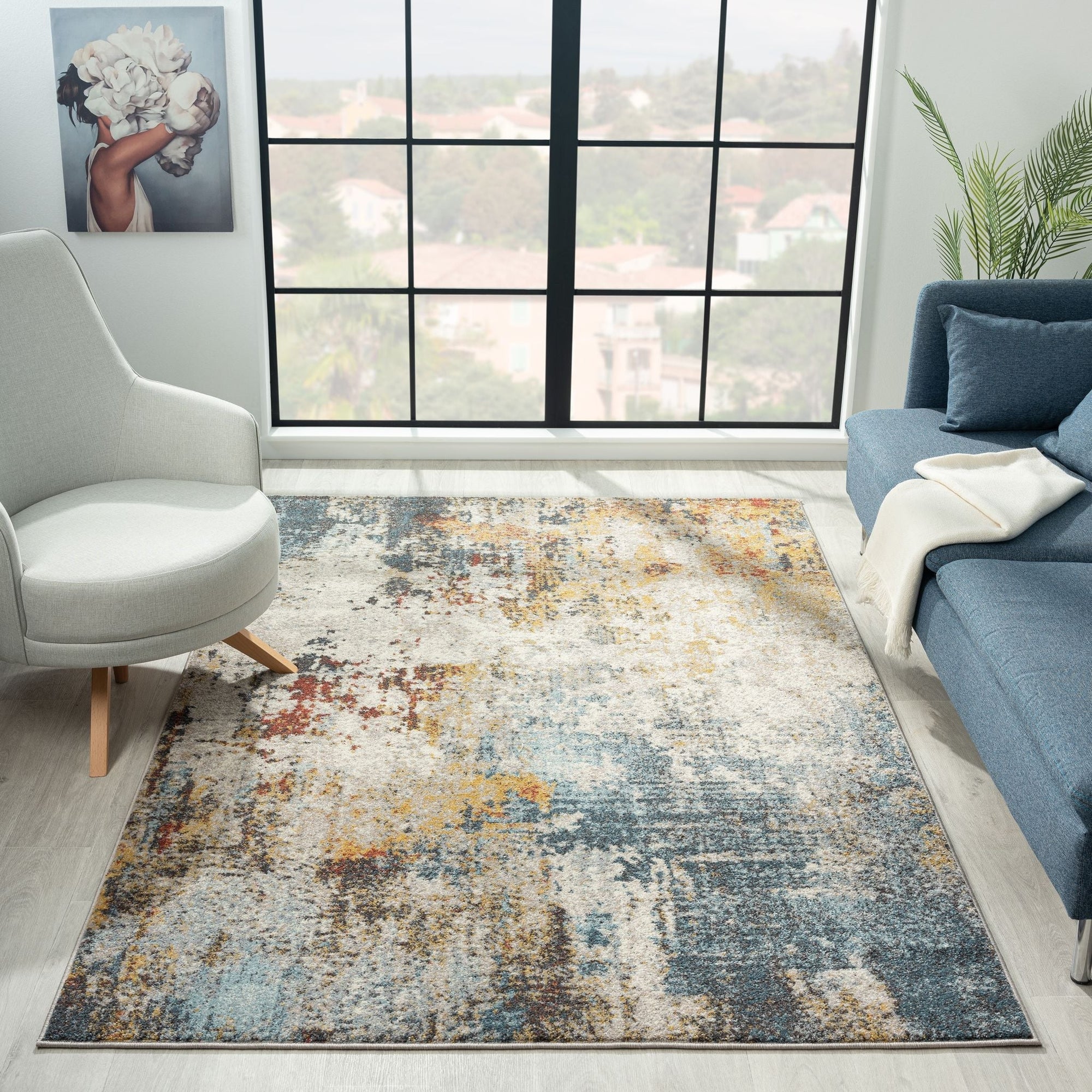 Multicoloured Rugs - Modern