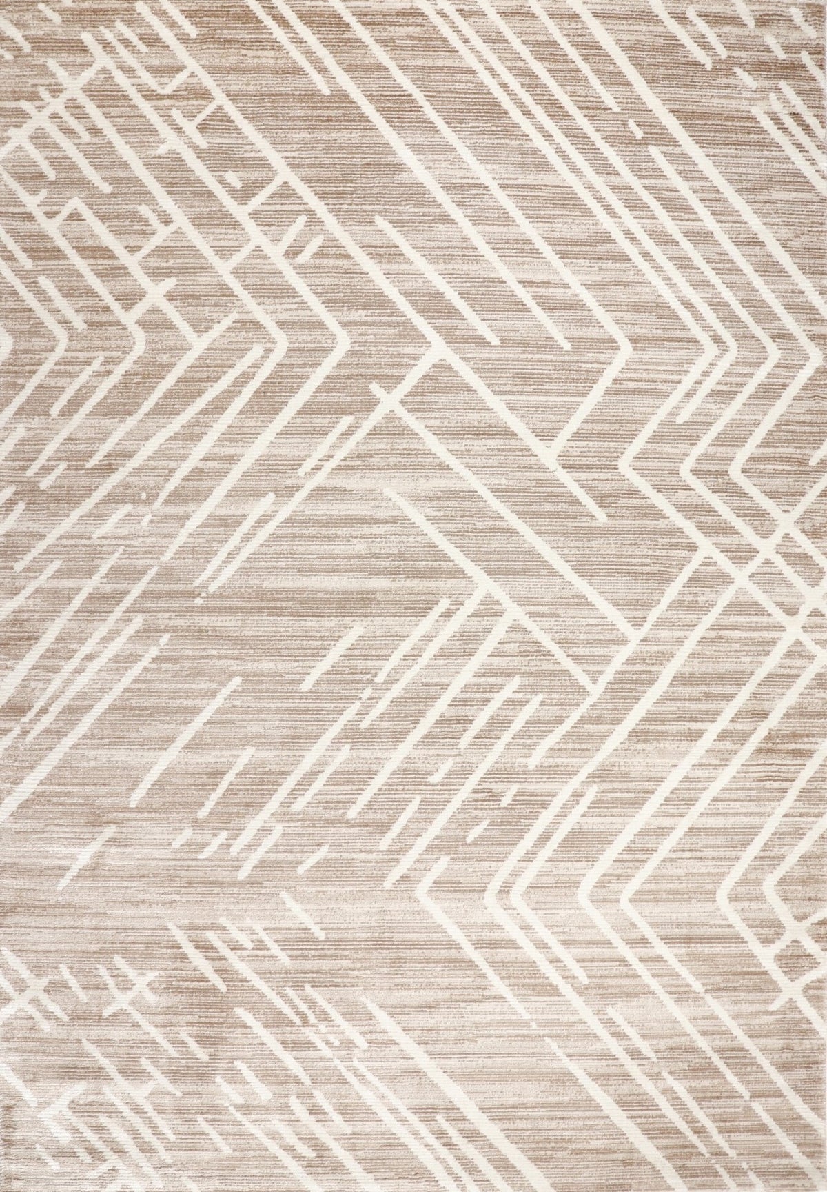 Loren Cream and Brown Textured Rug