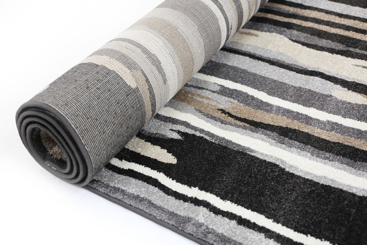 Matisse Ismerie Black &amp; Beige Abstract Rug