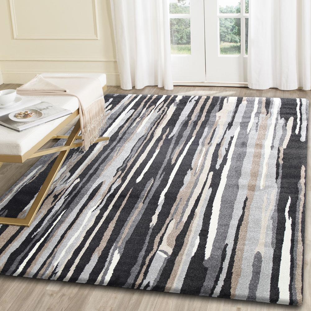 Matisse Ismerie Black &amp; Beige Abstract Rug