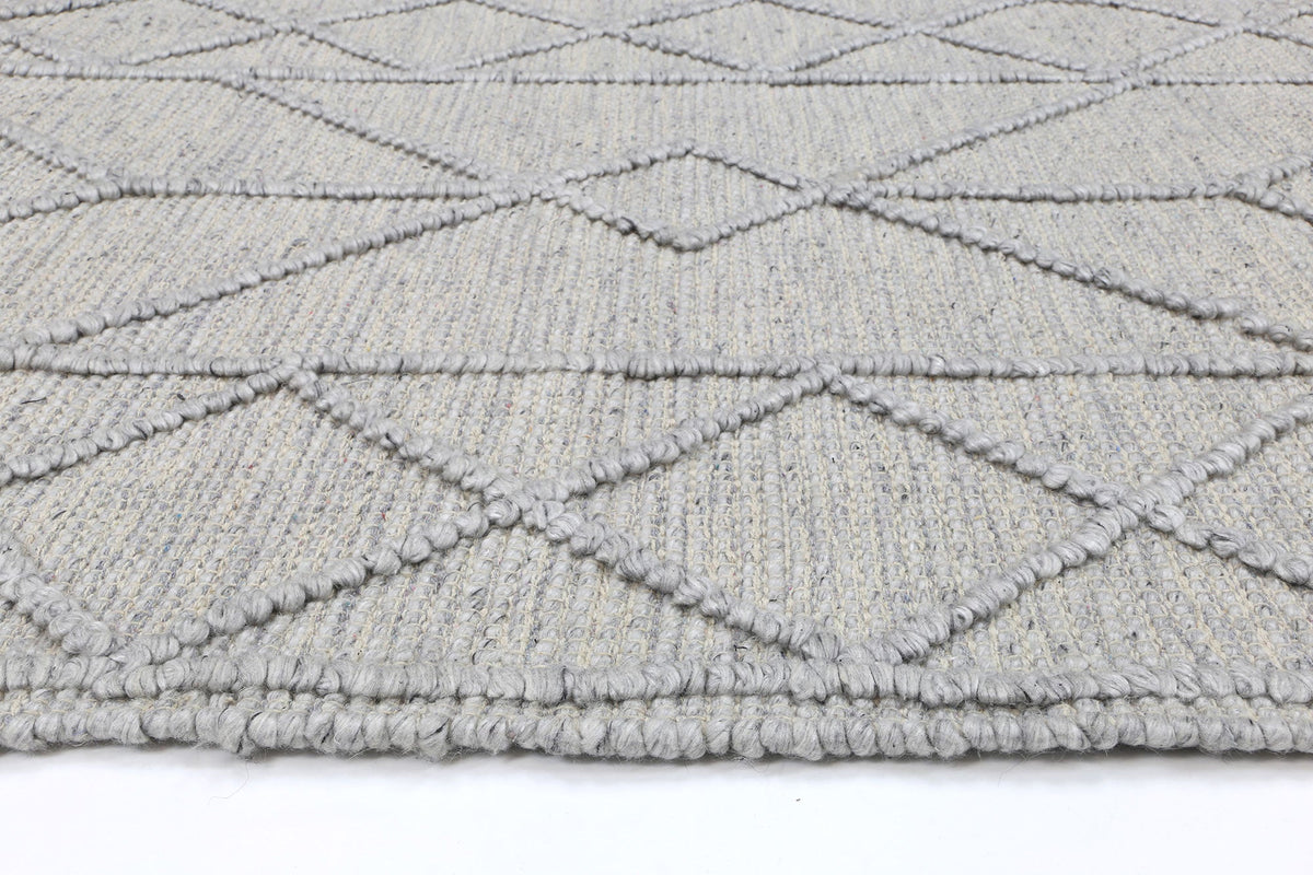 Himalaya Interweave Tribal Grey Wool Rug