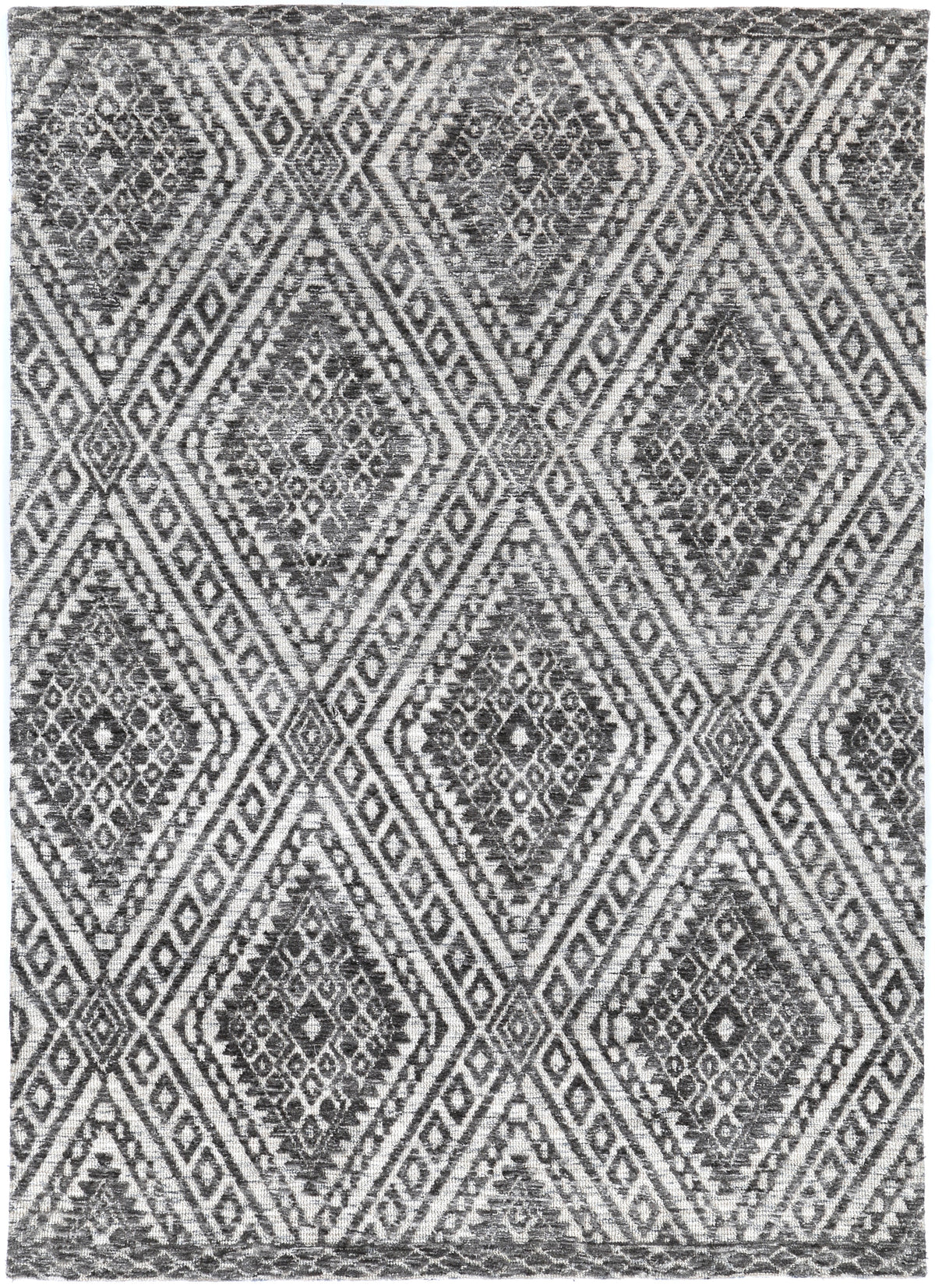 Amritsar Majitha Charcoal &amp; Beige Cotton Blend Rug