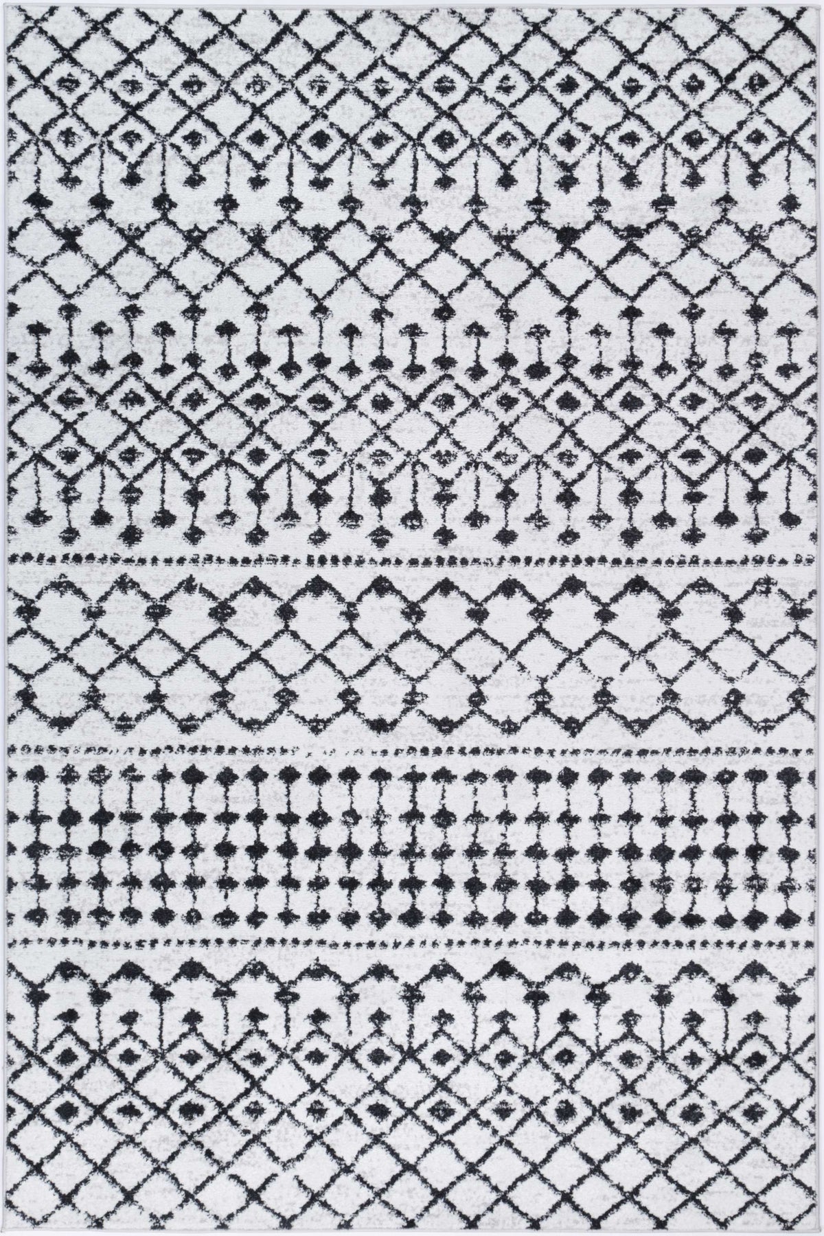 Bergen Repeats Black and White Rug