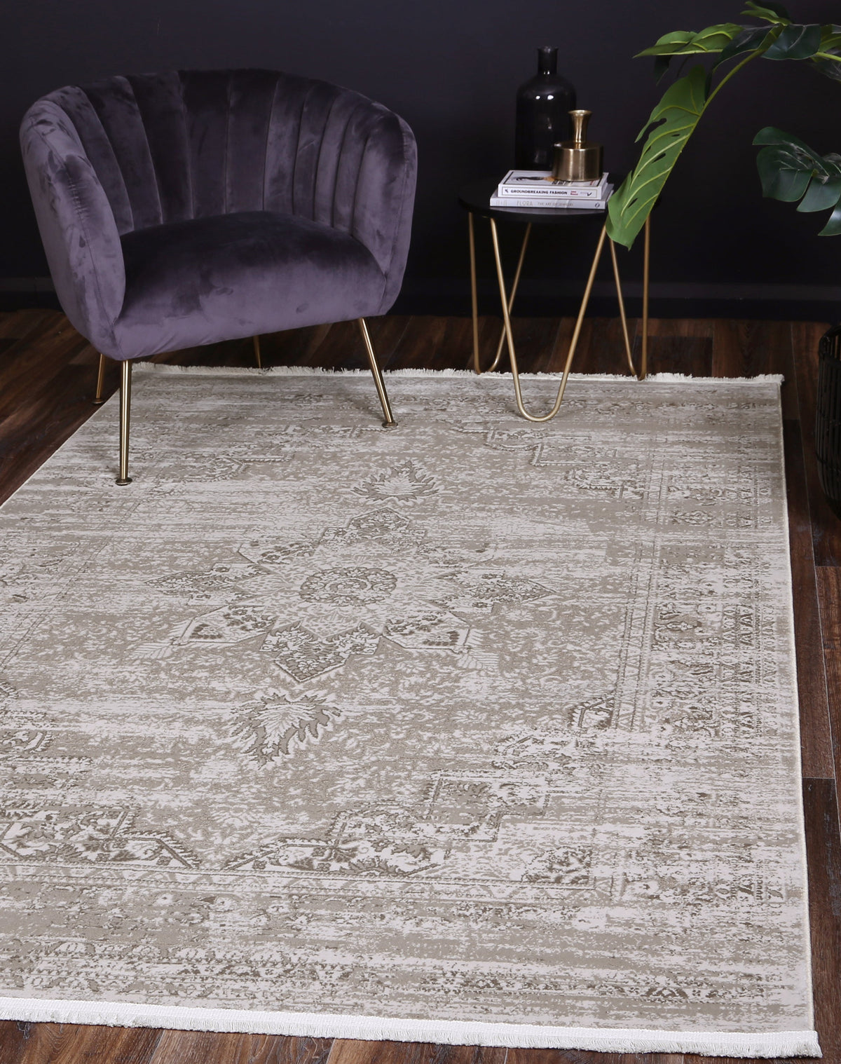 Bohemian Paradise Medalion Beige Rug