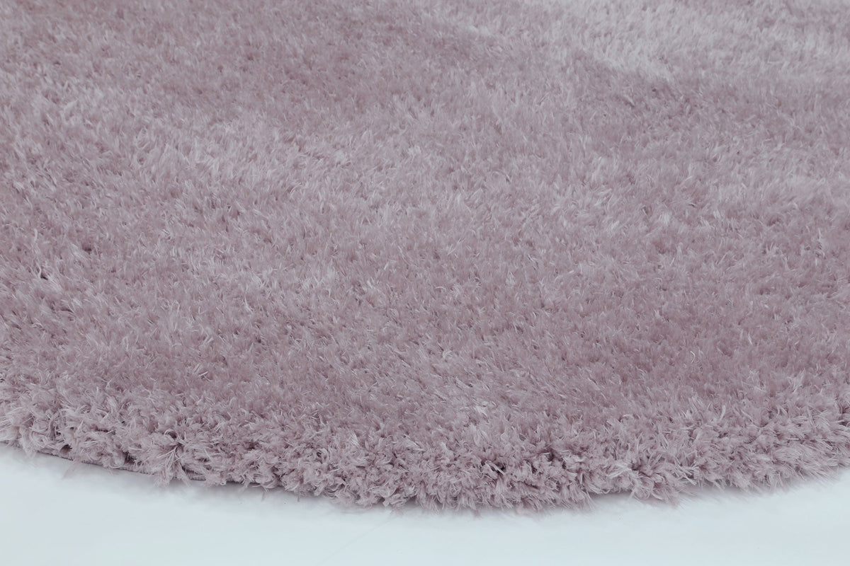 Flokati Super Soft Ultra Thick Pink Shaggy Round Rug