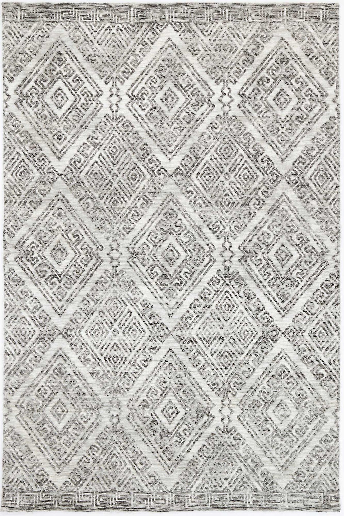 Amritsar Glenfalls Grey Tribal Rug