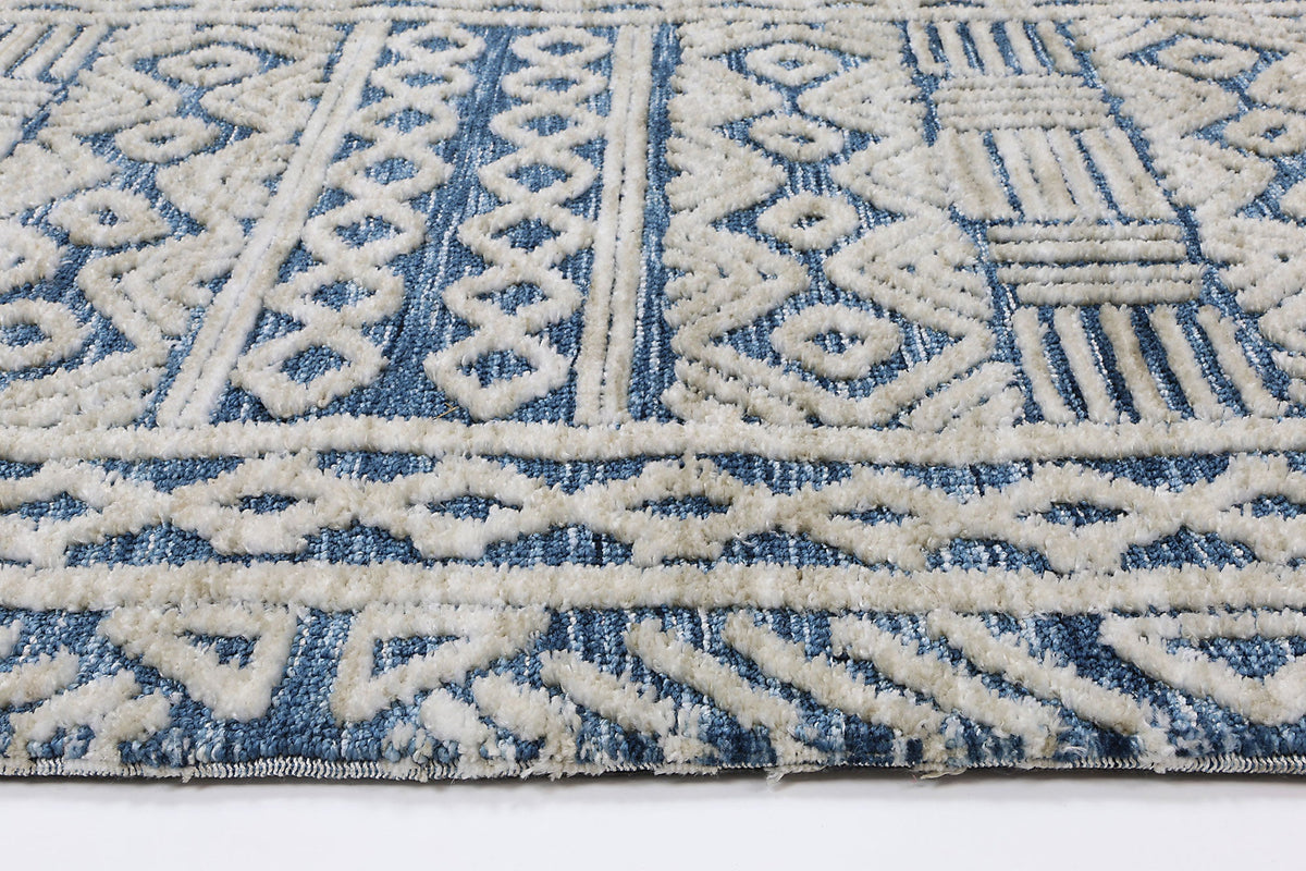 Amritsar Glenroy Navy Tribal Rug