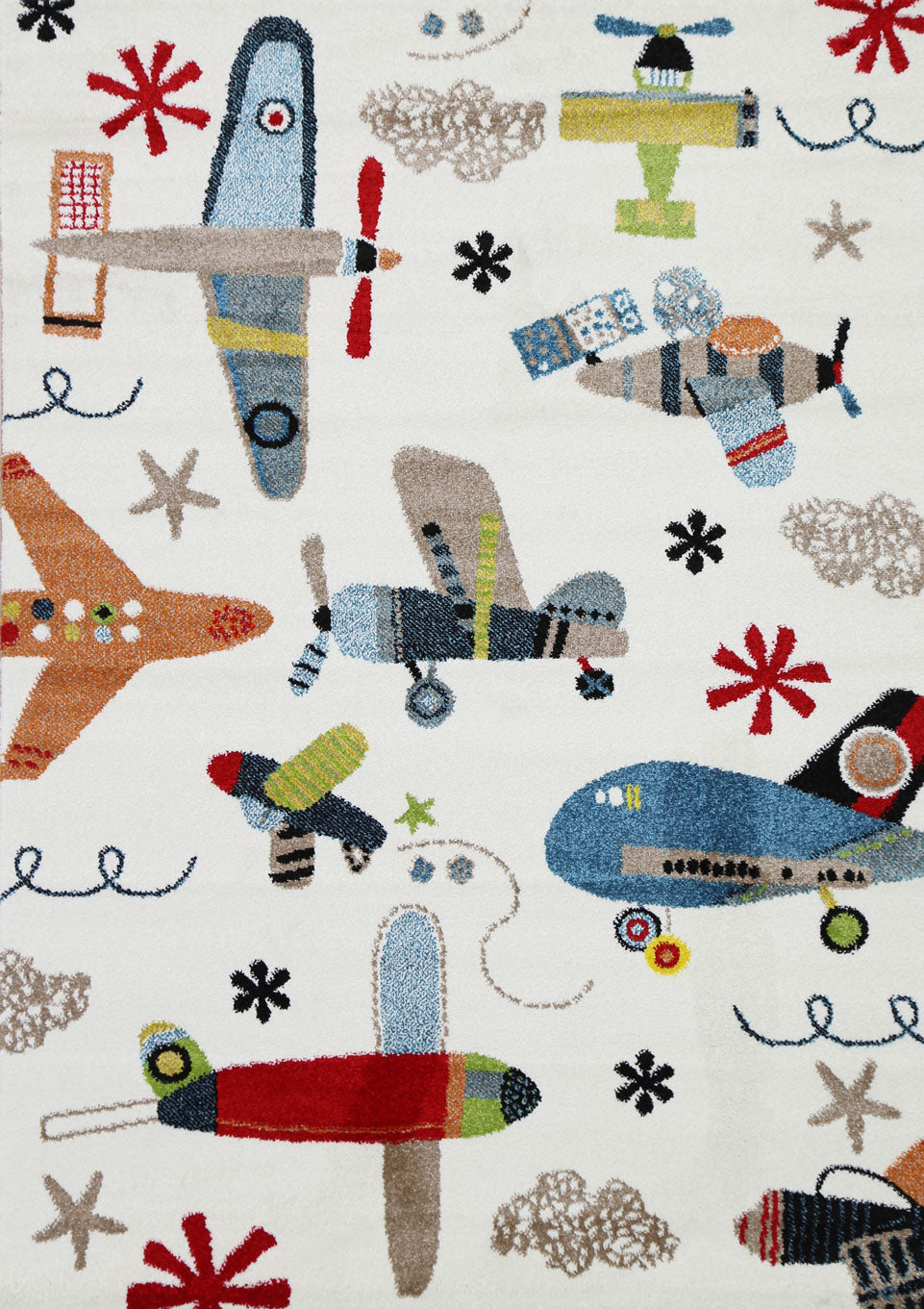 Happy Feet Flyin&#39; High Multi Kids Rug