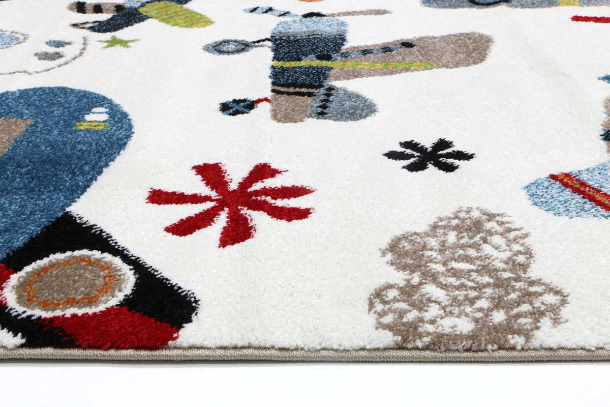 Happy Feet Flyin&#39; High Multi Kids Rug