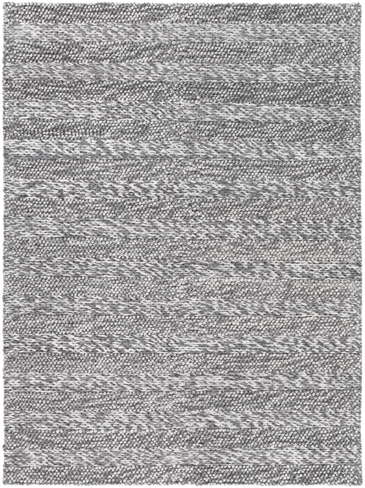 Harlow Ringlets Charcoal Wool Blend Rug