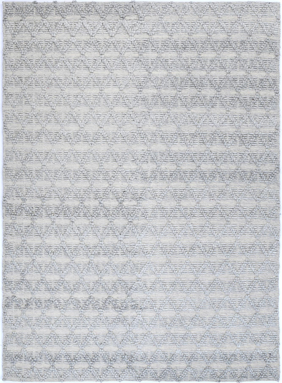 Himalaya Mosaic Tribal Grey Wool Rug