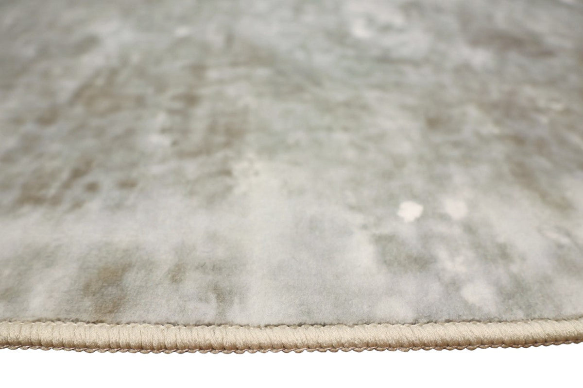 Luxurious Lumina Grey Khaki and Ivory soft Modern Abstract Washable Rug