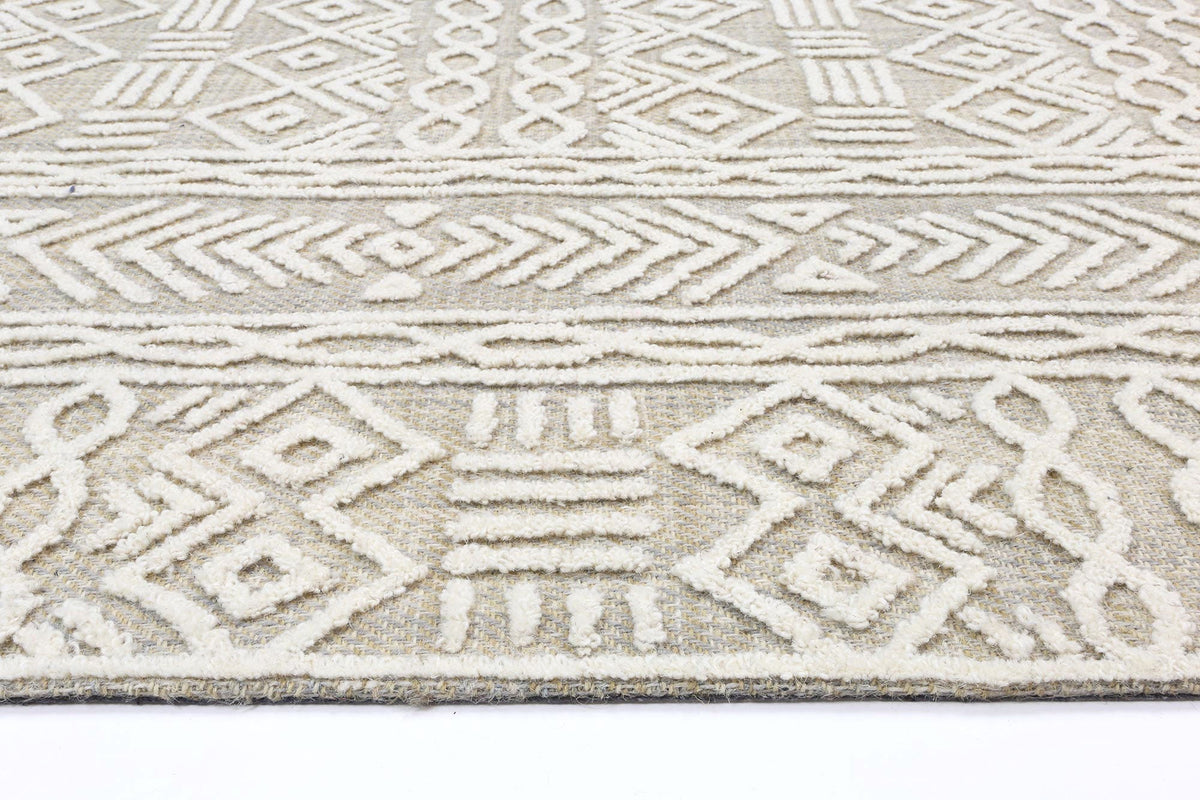 Marbella Lucena Beige Contemporary Rug