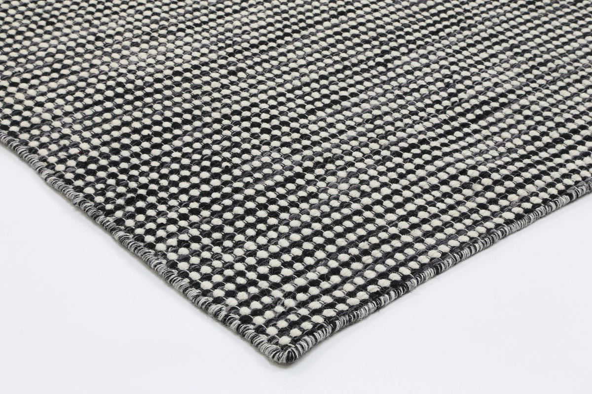 Nordic Charcoal Reversible Wool Rug