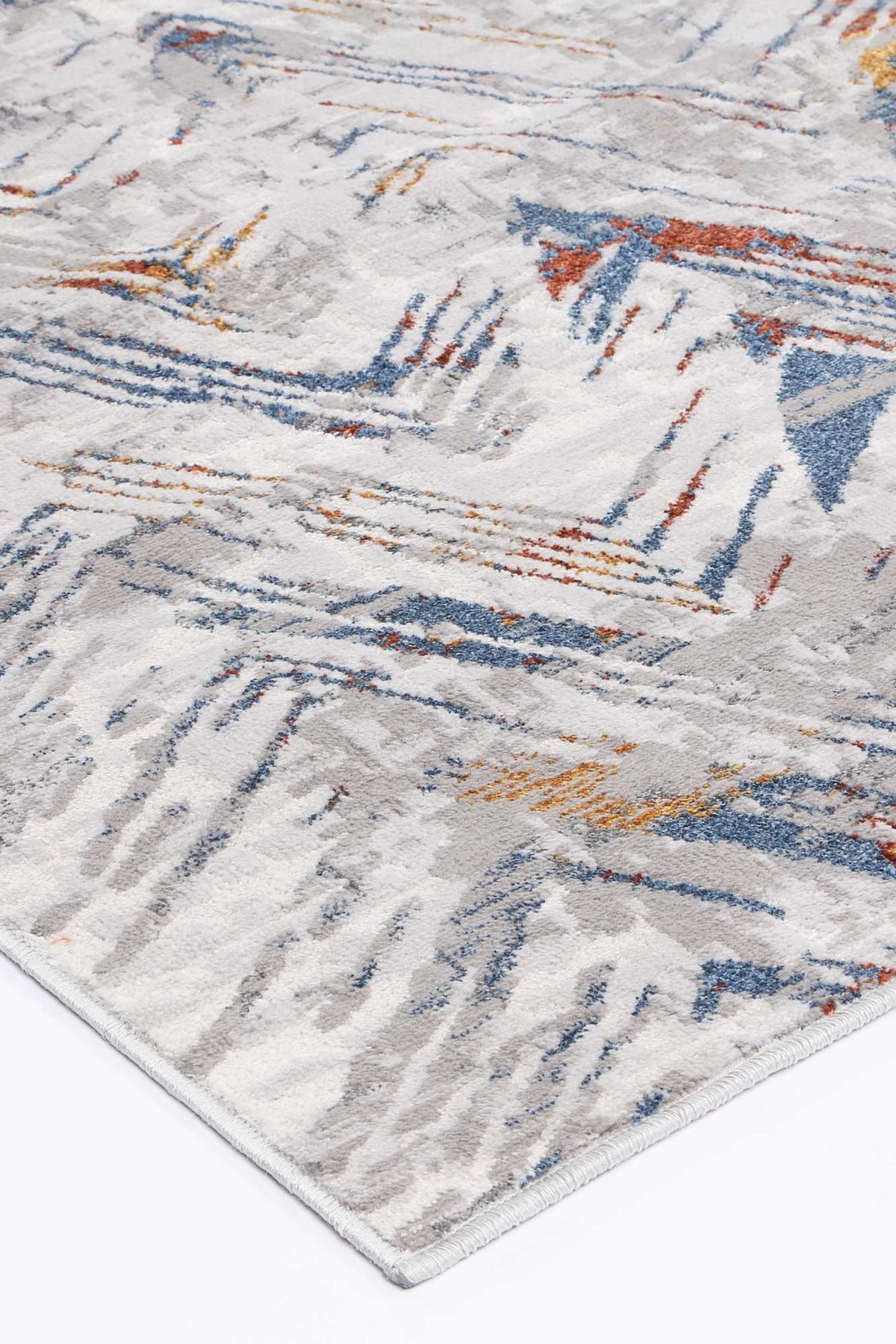 Porto Oskar Grey &amp; Multi Geometric Rug