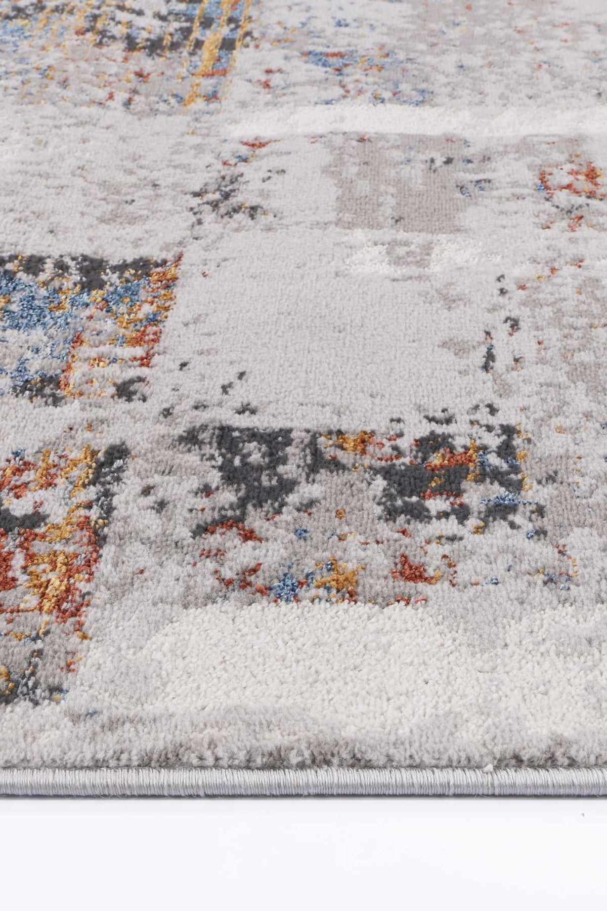 Porto Herman Grey &amp; Multi Abstract Rug