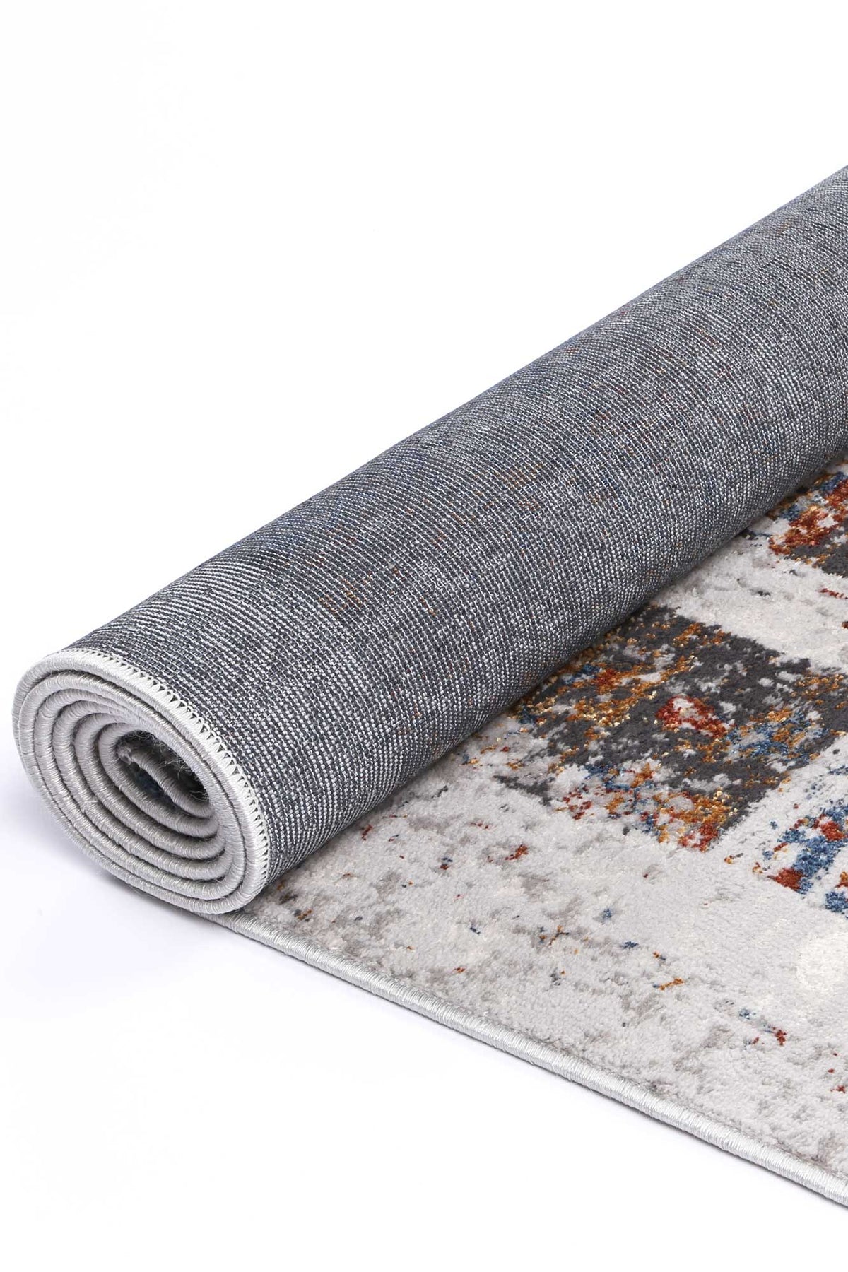 Porto Herman Grey &amp; Multi Abstract Rug