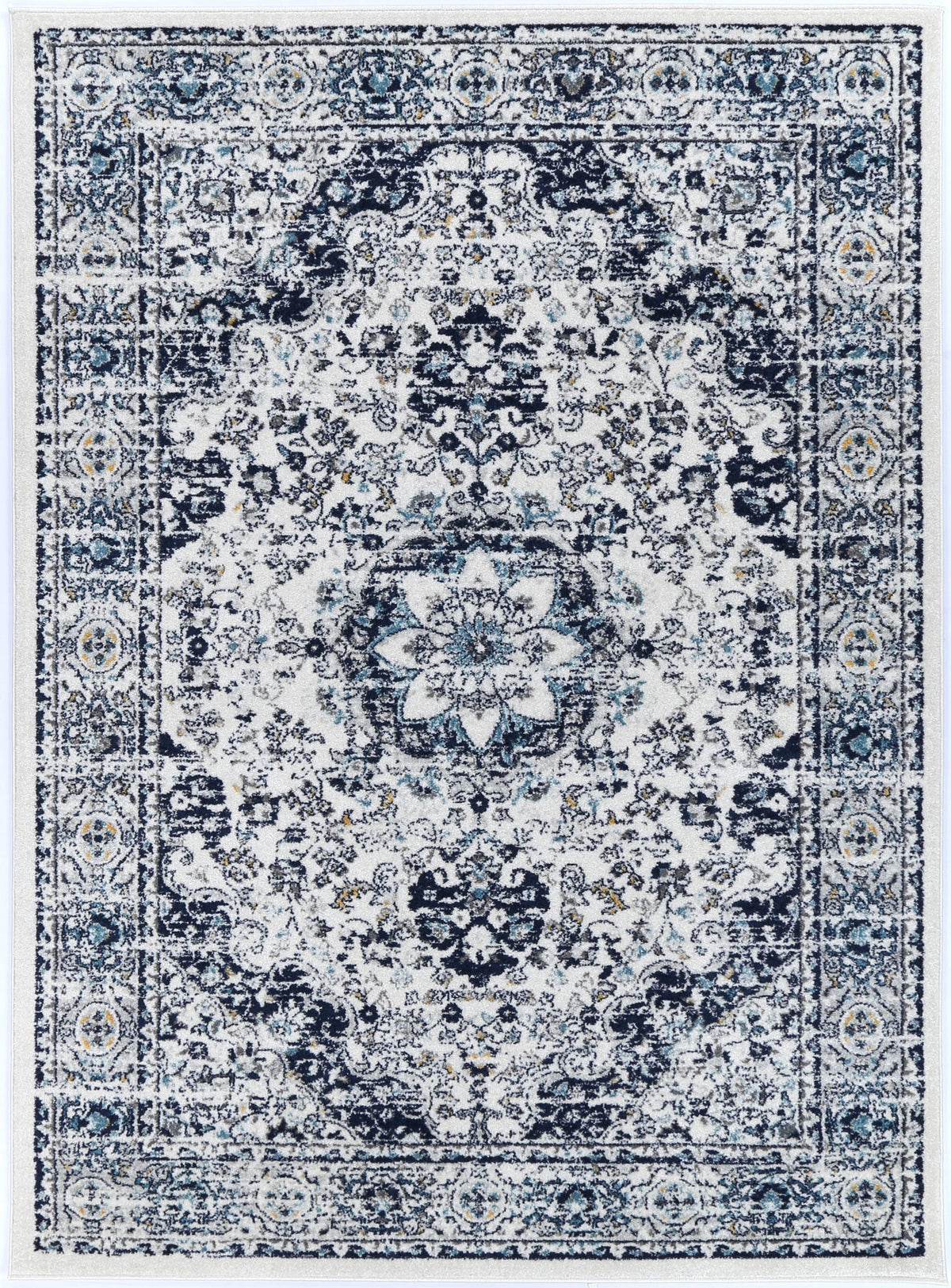 Provence Gruissan Blue &amp; Ivory Transitional Rug