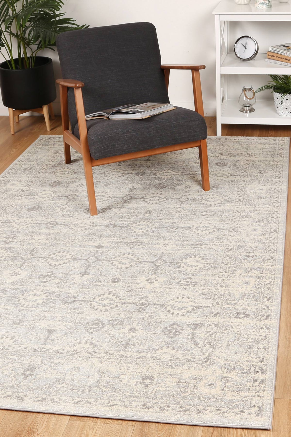 Sicily Vizzini Grey &amp; Beige Transitional Rug