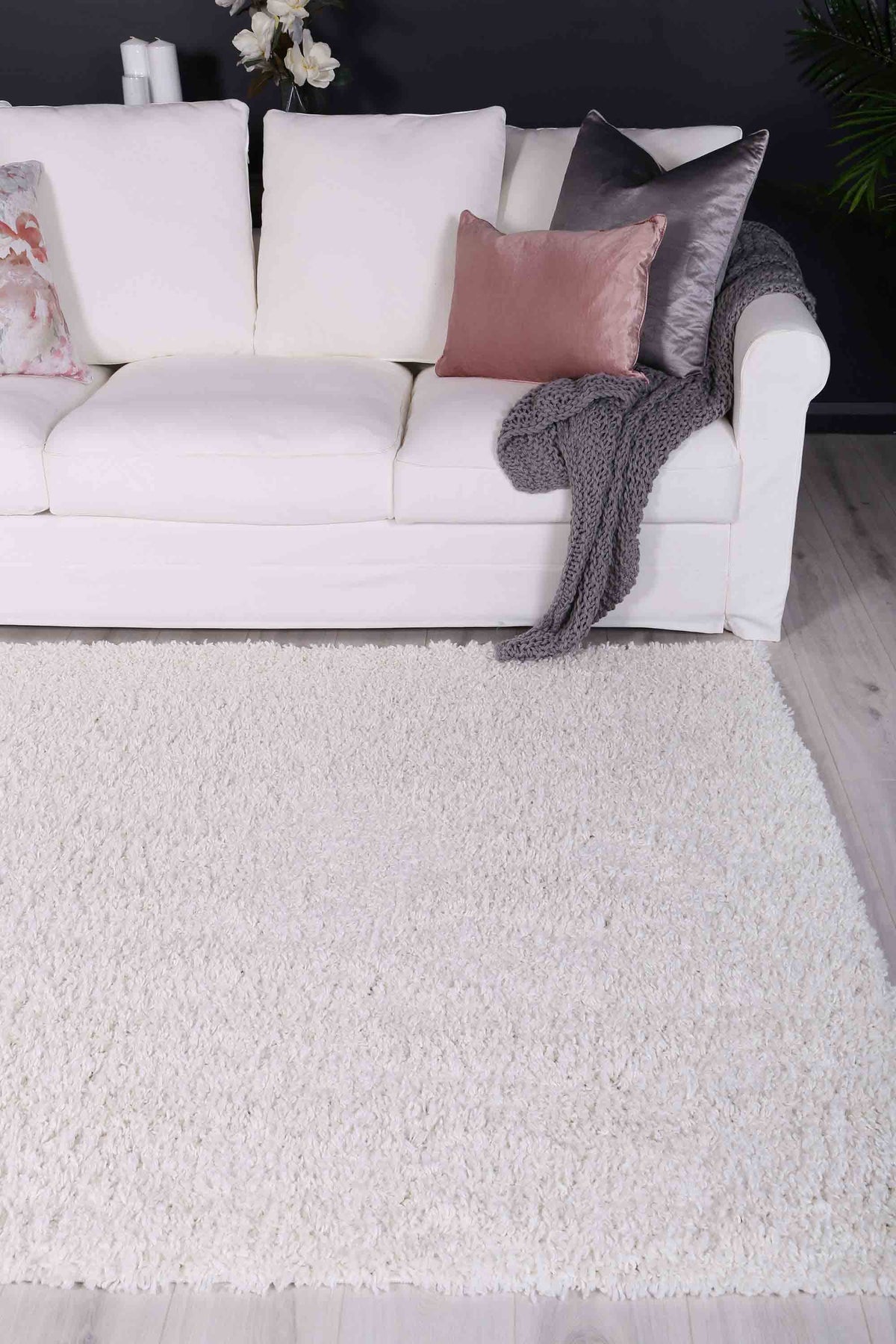 Alpine Shaggy Cream Rug